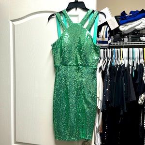 Woman’s/ juniors mermaid green sequined dress